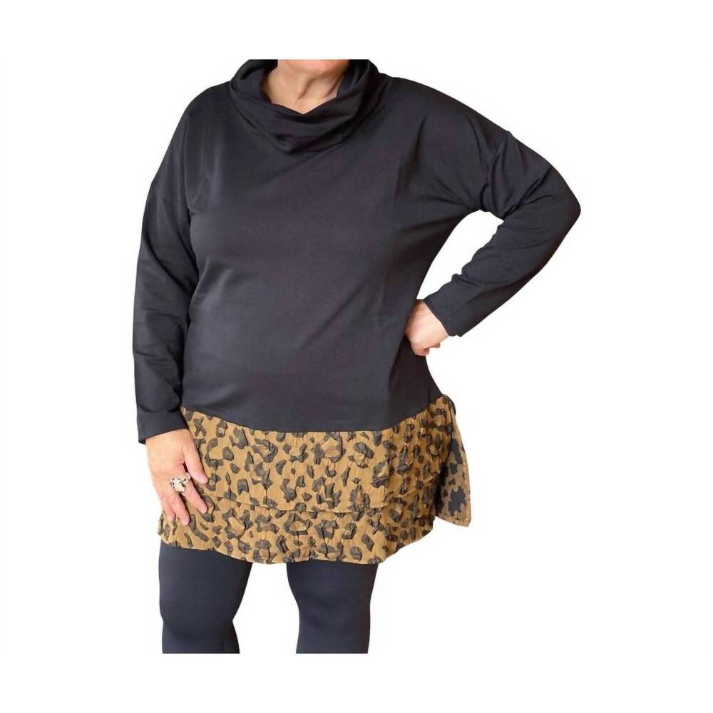 NEW KOZAN avi long sleeve tunic in leo